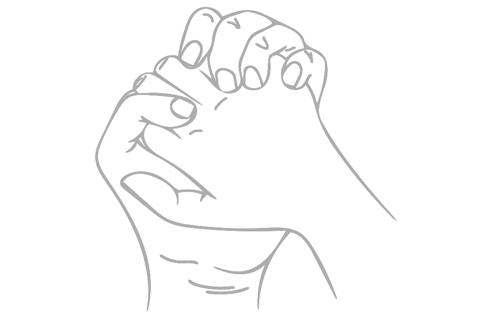 Fysioterapi hender illustrasjon